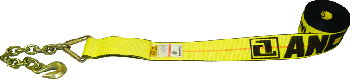 3" x 30' Winch Strap with Chain Anchor