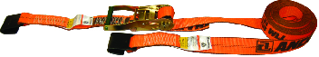 2" x 27' Premium Ratchet Strap With Flat Hooks Fixed end 18"