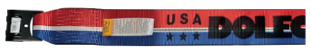 4" x 30' Patriotic Winch Strap with Flat Hook