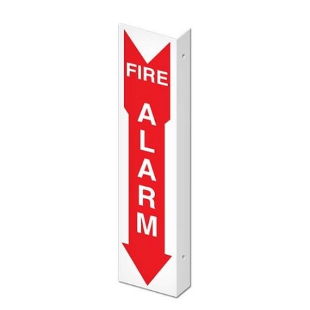 Fire Safety Sign Projecte Fire Alarm Arrow Down