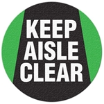 Floor Safety Message Sign Keep-Aisle-Clear