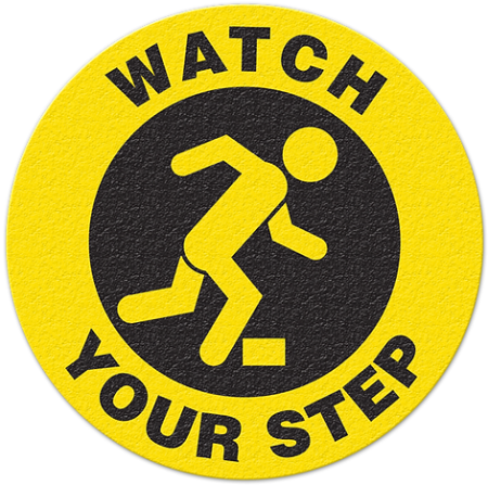 Floor Safety Message Sign Watch Your Step
