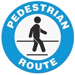 Floor Safety Message Sign Pedestrian Route