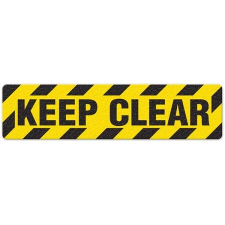 Floor Safety Message Sign Keep Clear 6pk