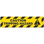 Floor Safety Message Sign Caution Tripping Hazard 6pk