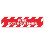 Floor Safety Message Sign Fire Extinguisher 6pk
