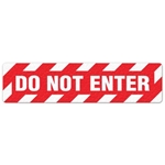 Floor Safety Message Sign Do Not Enter 6pk