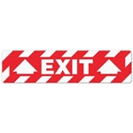Floor Safety Message Sign Exit 6pk
