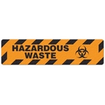 Floor Safety Message Sign Hazardous Waste 6pk