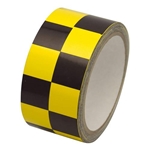 Laminated Checkerboard Tape Yellow Black 2