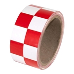 Laminated Checkerboard Tape Red White 2