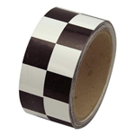 Laminated Checkerboard Tape Black White 2" x 54'