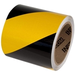 Retroreflective Tape Yellow Black 3" x 150'