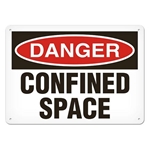 OSHA Safety Sign Danger Confined Space