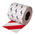 Red White Stripe Hazard Grip Tape 6" x 60'