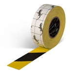 Yellow Black Stripe Hazard Grip Tape 2" x 60'