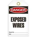 Safety Tag Danger Exposed Wires