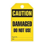 Safety Tag Caution Damaged Do Not Use