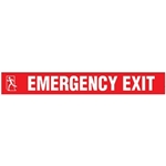 Floor Safety Message Tape Emergency Exit 3" x 54'