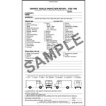 Detailed Drivers Vehicle Inspection Report, Step Van, Book Format