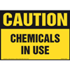 Caution, Chemicals In Use Sign