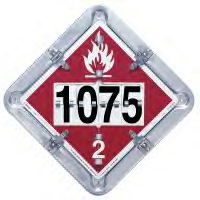 Flip Placard for Tankers Flammable Non Flammable Gas