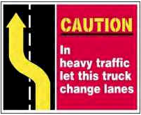 lanes caution truck traffic heavy change let rt12