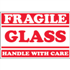2" x 3" Fragile Glass Handle With Care Labels