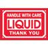 2" x 3" Handle With Care Liquid Thank You Labels