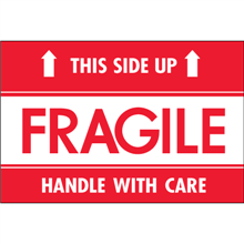 2" x 3" Fragile This Side Up HWC Labels