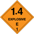 4" x 4" Explosive 1.4E - 1 Shipping Labels