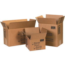 12-1/4" x 12-1/4" x 12-3/4" Four 1-Gallon Plastic Jug Hazmat Boxes 20ct