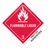 Flammable Liquid Label UN1133 Adhesives Paper Standard Tab