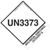 UN 3373 Label With Tab 4" x 4-3/4"