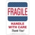 Fragile Handle With Care Thank You Label 500ct Roll