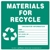 Materials for Recycle Label with Originator Info Vinyl