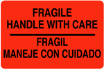 Fragile Handle With Car Label, Bilingual, 4