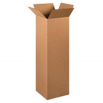 6" x 6" x 24" Tall Corrugated Boxes 25ct