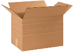17-1/4" x 11-1/2" x 11" Multi-Depth Corrugated Boxes 25ct