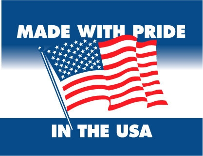 3 x 4" Made with Pride In the USA Label 500ct Roll