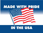 3 x 4" Made with Pride In the USA Label 500ct Roll