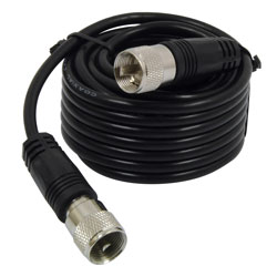 18' CB Antenna Coax Cable PL-259 Connectors Black
