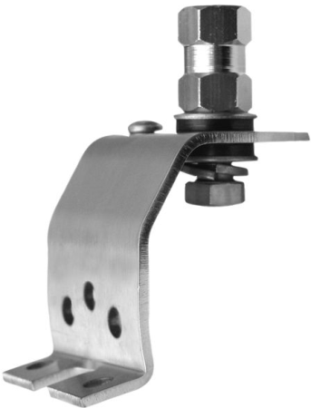 Low Profile Stainless Steel Fender or Underhood Antenna Mounting Bracket