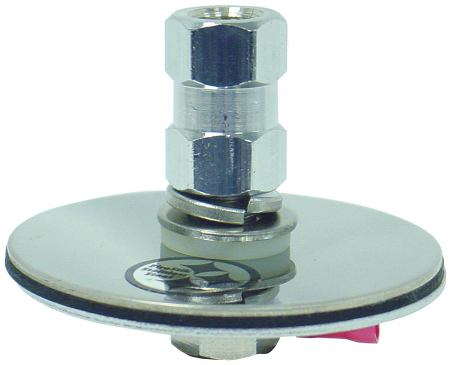 2-1/2" Flat Round Antenna Mount with K4A SO239 STUD