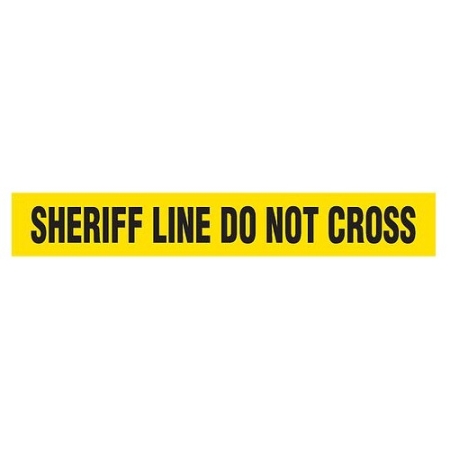 Barricade Tape, Sheriff Line Do Not Cross, Contractor Grade