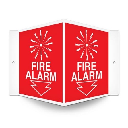 Fire Safety Sign Projected Fire Alarm