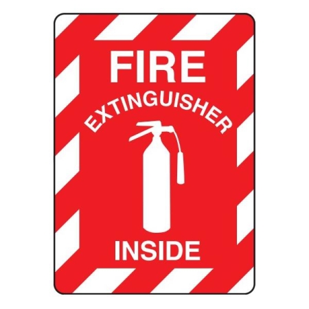 Fire Safety Sign Fire Extinguisher Inside