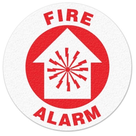 Floor Safety Message Sign Fire Alarm