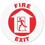 Floor Safety Message Sign Fire Exit