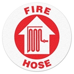 Floor Safety Message Sign Fire Hose